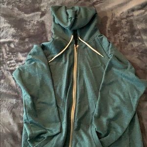 Men’s Speckled Blue/Black zip up hoodie